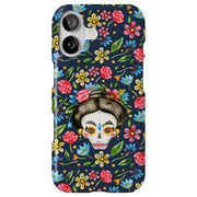 Skull Floral Tough Cases For Apple iPhone (17, 16, 15, 14, 13, 12, 11, X, SE, 8, 7/ Air, Plus, Pro, Max, Mini, XR, XS), Print in USA