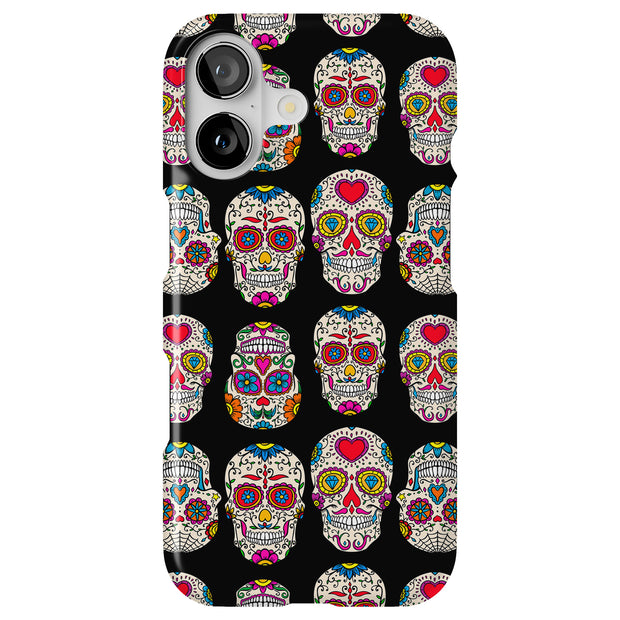 Cute Skull Head Tough Cases For Apple iPhone (17, 16, 15, 14, 13, 12, 11, X, SE, 8, 7/ Air, Plus, Pro, Max, Mini, XR, XS), Print in USA