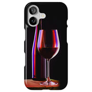 Red Wine Glass Tough Cases For Apple iPhone (17, 16, 15, 14, 13, 12, 11, X, SE, 8, 7/ Air, Plus, Pro, Max, Mini, XR, XS), Print in USA