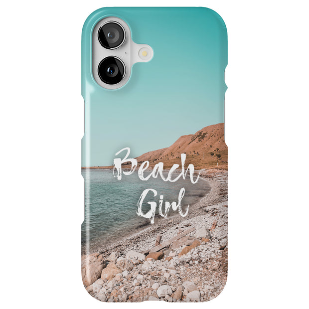 Beach Girl Blue Tough Cases For Apple iPhone (17, 16, 15, 14, 13, 12, 11, X, SE, 8, 7/ Air, Plus, Pro, Max, Mini, XR, XS), Print in USA