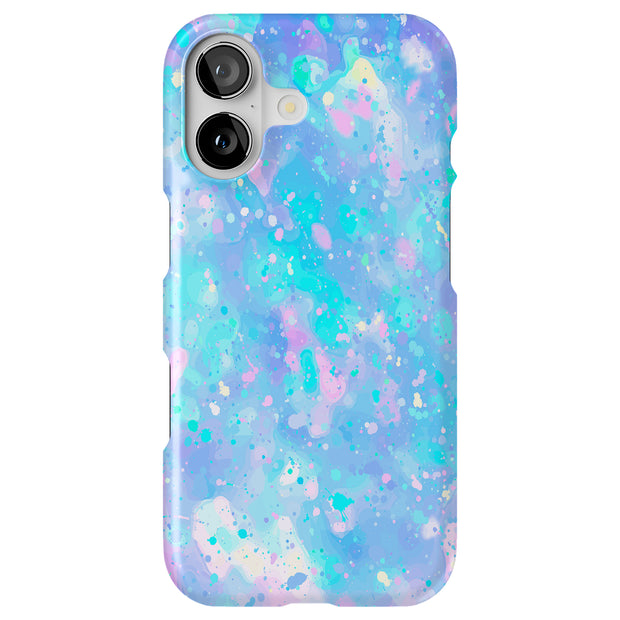 Watercolor Rain Tough Cases For Apple iPhone (17, 16, 15, 14, 13, 12, 11, X, SE, 8, 7/ Air, Plus, Pro, Max, Mini, XR, XS), Print in USA