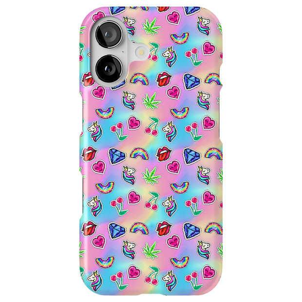 Unicorn Shapes Tough Cases For Apple iPhone (17, 16, 15, 14, 13, 12, 11, X, SE, 8, 7/ Air, Plus, Pro, Max, Mini, XR, XS), Print in USA