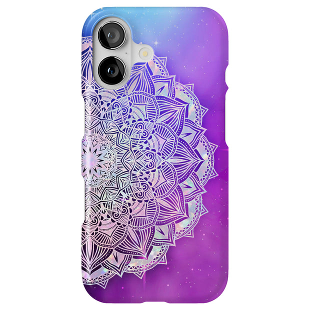 Purple Mandala Tough Cases For Apple iPhone (17, 16, 15, 14, 13, 12, 11, X, SE, 8, 7/ Air, Plus, Pro, Max, Mini, XR, XS), Print in USA