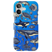 Sea Animals Tough Cases For Apple iPhone (17, 16, 15, 14, 13, 12, 11, X, SE, 8, 7/ Air, Plus, Pro, Max, Mini, XR, XS), Print in USA