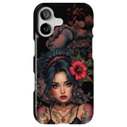 Gothic Girl Tough Cases For Apple iPhone (17, 16, 15, 14, 13, 12, 11, X, SE, 8, 7/ Air, Plus, Pro, Max, Mini, XR, XS), Print in USA