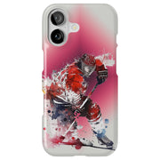 Hockey Painting Tough Cases For Apple iPhone (17, 16, 15, 14, 13, 12, 11, X, SE, 8, 7/ Air, Plus, Pro, Max, Mini, XR, XS), Print in USA