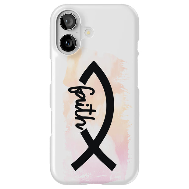 Faith Fish Tough Cases For Apple iPhone (17, 16, 15, 14, 13, 12, 11, X, SE, 8, 7/ Air, Plus, Pro, Max, Mini, XR, XS), Print in USA