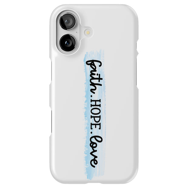 Faith Hope Love Tough Cases For Apple iPhone (17, 16, 15, 14, 13, 12, 11, X, SE, 8, 7/ Air, Plus, Pro, Max, Mini, XR, XS), Print in USA