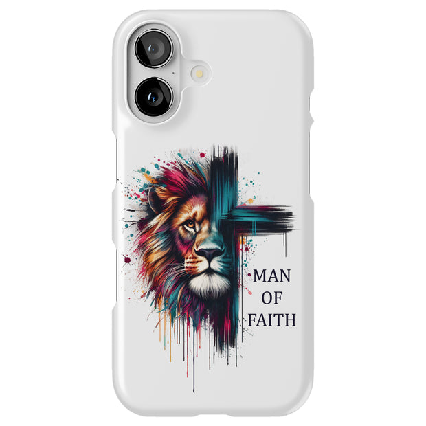 Man of Faith Tough Cases For Apple iPhone (17, 16, 15, 14, 13, 12, 11, X, SE, 8, 7/ Air, Plus, Pro, Max, Mini, XR, XS), Print in USA