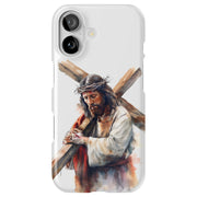 Jesus Cross 2 Tough Cases For Apple iPhone (17, 16, 15, 14, 13, 12, 11, X, SE, 8, 7/ Air, Plus, Pro, Max, Mini, XR, XS), Print in USA