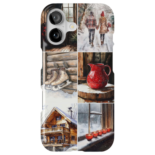 Winter Cabin 1 Tough Cases For Apple iPhone (17, 16, 15, 14, 13, 12, 11, X, SE, 8, 7/ Air, Plus, Pro, Max, Mini, XR, XS), Print in USA