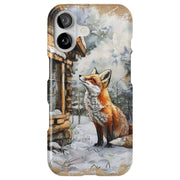 Winter Snow Fox Tough Cases For Apple iPhone (17, 16, 15, 14, 13, 12, 11, X, SE, 8, 7/ Air, Plus, Pro, Max, Mini, XR, XS), Print in USA