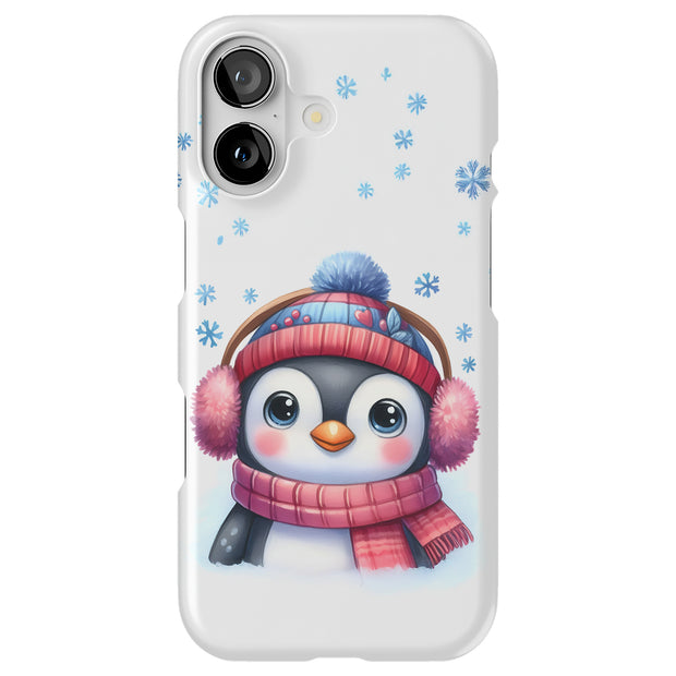 Kawaii Penguin Tough Cases For Apple iPhone (17, 16, 15, 14, 13, 12, 11, X, SE, 8, 7/ Air, Plus, Pro, Max, Mini, XR, XS), Print in USA