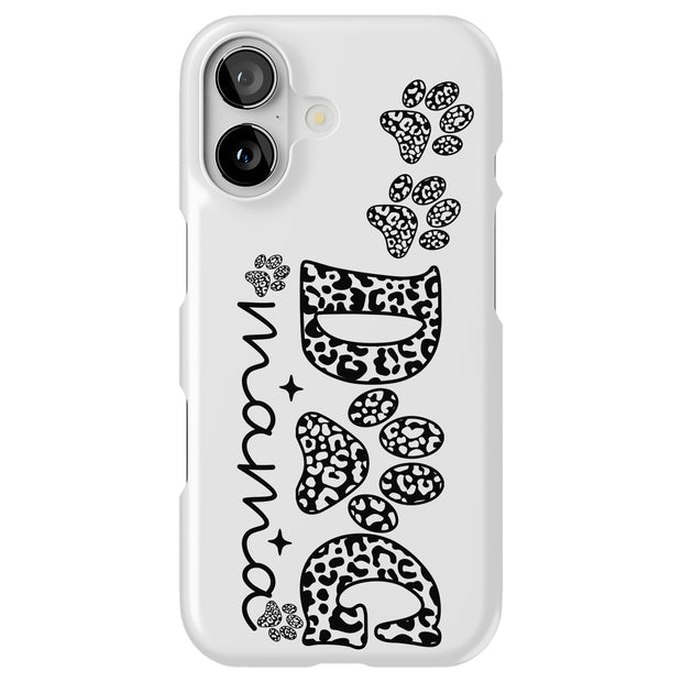 Dog Mama Paws 1 Tough Cases For Apple iPhone (17, 16, 15, 14, 13, 12, 11, X, SE, 8, 7/ Air, Plus, Pro, Max, Mini, XR, XS), Print in USA