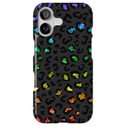 Rainbow Leopard Tough Cases For Apple iPhone (17, 16, 15, 14, 13, 12, 11, X, SE, 8, 7/ Air, Plus, Pro, Max, Mini, XR, XS), Print in USA