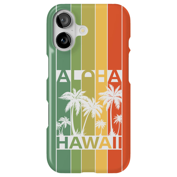Hawaii Palms Tough Cases For Apple iPhone (17, 16, 15, 14, 13, 12, 11, X, SE, 8, 7/ Air, Plus, Pro, Max, Mini, XR, XS), Print in USA