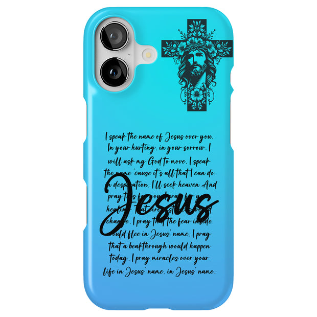 Speak of Jesus Tough Cases For Apple iPhone (17, 16, 15, 14, 13, 12, 11, X, SE, 8, 7/ Air, Plus, Pro, Max, Mini, XR, XS), Print in USA