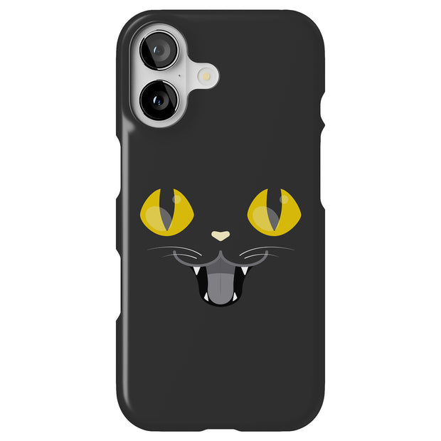 Enigmatic Cat Tough Cases For Apple iPhone (17, 16, 15, 14, 13, 12, 11, X, SE, 8, 7/ Air, Plus, Pro, Max, Mini, XR, XS), Print in USA
