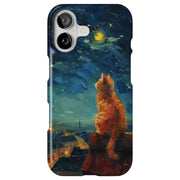 Cat Night 2 Tough Cases For Apple iPhone (17, 16, 15, 14, 13, 12, 11, X, SE, 8, 7/ Air, Plus, Pro, Max, Mini, XR, XS), Print in USA