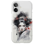 Japan Geisha Tough Cases For Apple iPhone (17, 16, 15, 14, 13, 12, 11, X, SE, 8, 7/ Air, Plus, Pro, Max, Mini, XR, XS), Print in USA