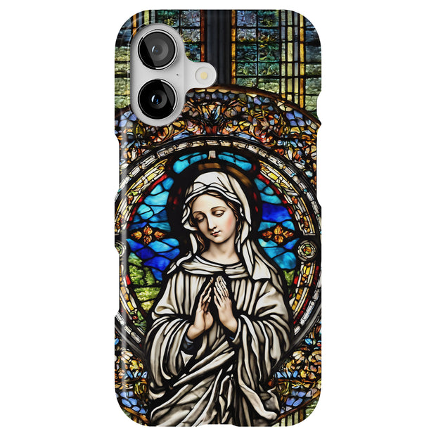 Virgin Mary 2 Tough Cases For Apple iPhone (17, 16, 15, 14, 13, 12, 11, X, SE, 8, 7/ Air, Plus, Pro, Max, Mini, XR, XS), Print in USA