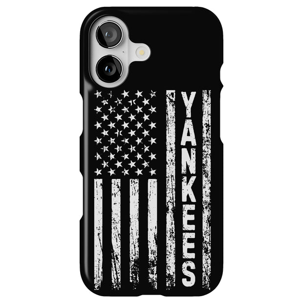 Yankee flag Tough Cases For Apple iPhone (17, 16, 15, 14, 13, 12, 11, X, SE, 8, 7/ Air, Plus, Pro, Max, Mini, XR, XS), Print in USA