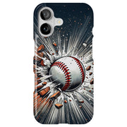 Baseball Smash Tough Cases For Apple iPhone (17, 16, 15, 14, 13, 12, 11, X, SE, 8, 7/ Air, Plus, Pro, Max, Mini, XR, XS), Print in USA