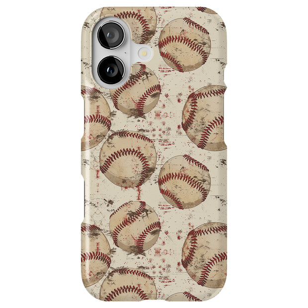 Old Baseballs 2 Tough Cases For Apple iPhone (17, 16, 15, 14, 13, 12, 11, X, SE, 8, 7/ Air, Plus, Pro, Max, Mini, XR, XS), Print in USA