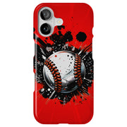 Baseball Crash Tough Cases For Apple iPhone (17, 16, 15, 14, 13, 12, 11, X, SE, 8, 7/ Air, Plus, Pro, Max, Mini, XR, XS), Print in USA