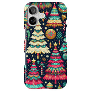 Xmas Trees Tough Cases For Apple iPhone (17, 16, 15, 14, 13, 12, 11, X, SE, 8, 7/ Air, Plus, Pro, Max, Mini, XR, XS), Print in USA