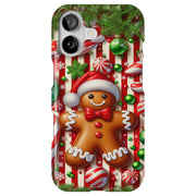 Gingerbreadman Tough Cases For Apple iPhone (17, 16, 15, 14, 13, 12, 11, X, SE, 8, 7/ Air, Plus, Pro, Max, Mini, XR, XS), Print in USA