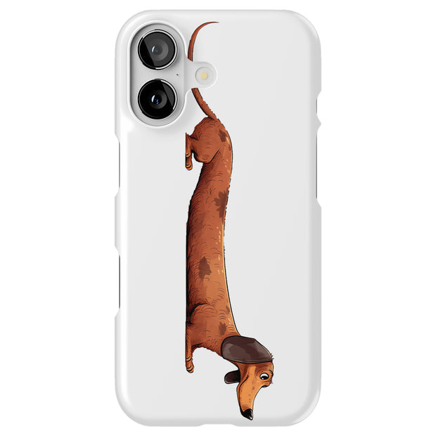 Dachshund Dog Tough Cases For Apple iPhone (17, 16, 15, 14, 13, 12, 11, X, SE, 8, 7/ Air, Plus, Pro, Max, Mini, XR, XS), Print in USA