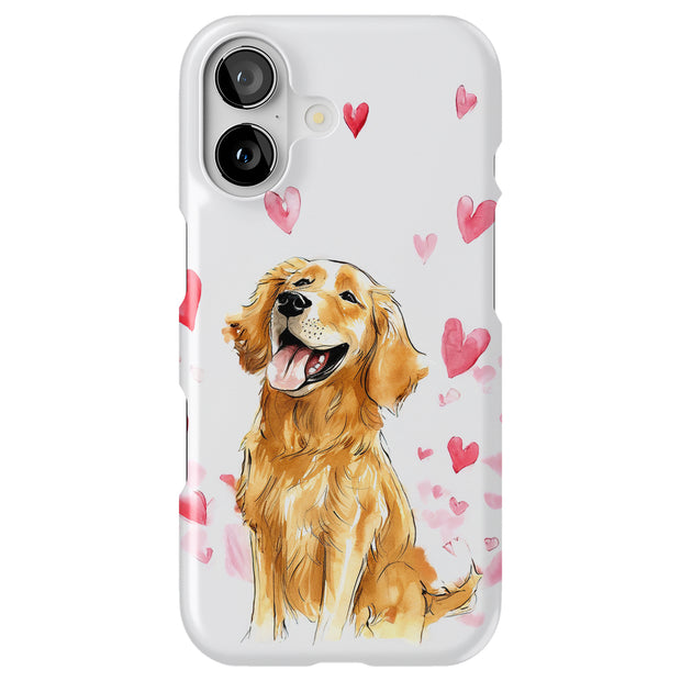 Golden Retriever Tough Cases For Apple iPhone (17, 16, 15, 14, 13, 12, 11, X, SE, 8, 7/ Air, Plus, Pro, Max, Mini, XR, XS), Print in USA