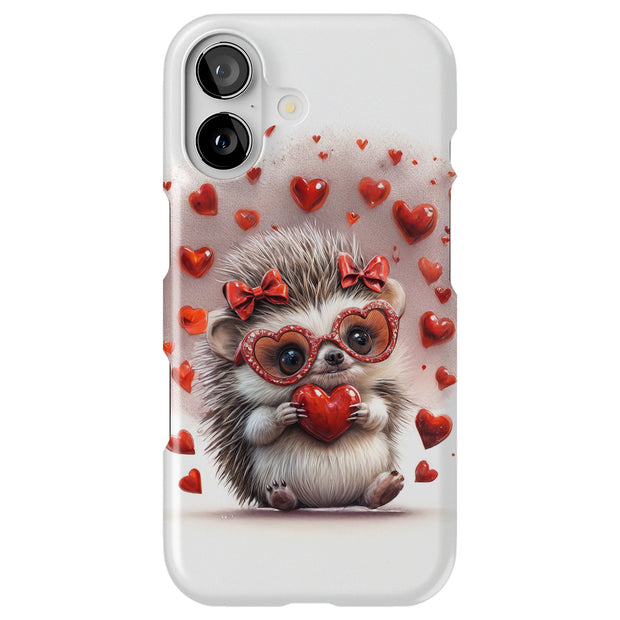 Cute Hedgehog Tough Cases For Apple iPhone (17, 16, 15, 14, 13, 12, 11, X, SE, 8, 7/ Air, Plus, Pro, Max, Mini, XR, XS), Print in USA