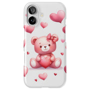 Valentine Bear Tough Cases For Apple iPhone (17, 16, 15, 14, 13, 12, 11, X, SE, 8, 7/ Air, Plus, Pro, Max, Mini, XR, XS), Print in USA