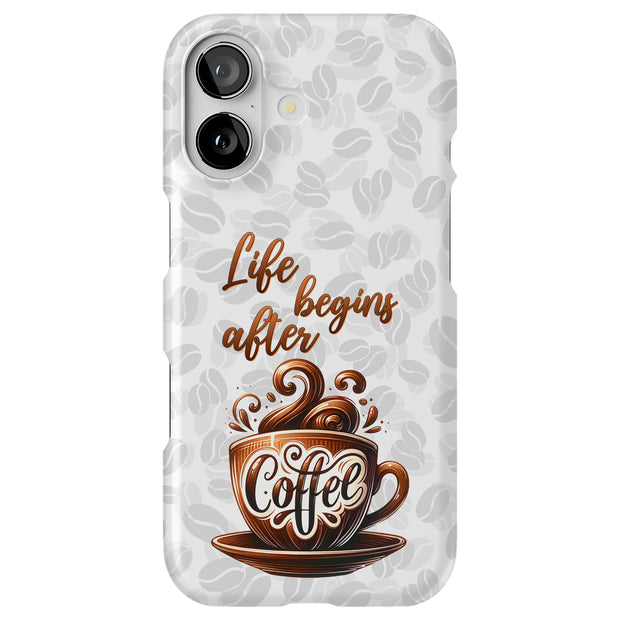 Coffee Life Tough Cases For Apple iPhone (17, 16, 15, 14, 13, 12, 11, X, SE, 8, 7/ Air, Plus, Pro, Max, Mini, XR, XS), Print in USA