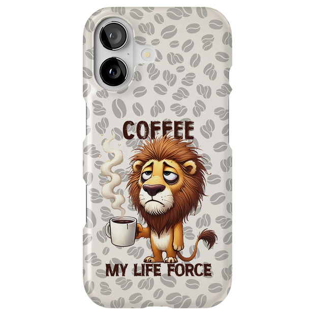 Coffee My Force Tough Cases For Apple iPhone (17, 16, 15, 14, 13, 12, 11, X, SE, 8, 7/ Air, Plus, Pro, Max, Mini, XR, XS), Print in USA