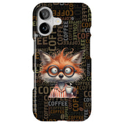 Need Coffee Fox Tough Cases For Apple iPhone (17, 16, 15, 14, 13, 12, 11, X, SE, 8, 7/ Air, Plus, Pro, Max, Mini, XR, XS), Print in USA