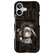Coffee Donkey Tough Cases For Apple iPhone (17, 16, 15, 14, 13, 12, 11, X, SE, 8, 7/ Air, Plus, Pro, Max, Mini, XR, XS), Print in USA