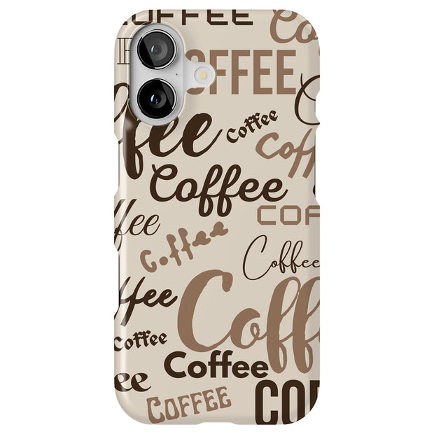 Coffee Coffee Tough Cases For Apple iPhone (17, 16, 15, 14, 13, 12, 11, X, SE, 8, 7/ Air, Plus, Pro, Max, Mini, XR, XS), Print in USA