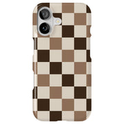 Coffee Checker Tough Cases For Apple iPhone (17, 16, 15, 14, 13, 12, 11, X, SE, 8, 7/ Air, Plus, Pro, Max, Mini, XR, XS), Print in USA