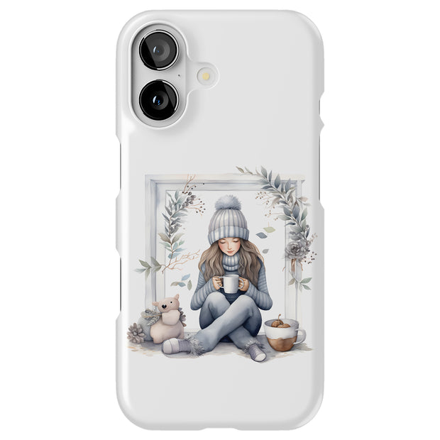 Winter Girl Tough Cases For Apple iPhone (17, 16, 15, 14, 13, 12, 11, X, SE, 8, 7/ Air, Plus, Pro, Max, Mini, XR, XS), Print in USA