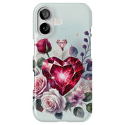 Diamond Heart Tough Cases For Apple iPhone (17, 16, 15, 14, 13, 12, 11, X, SE, 8, 7/ Air, Plus, Pro, Max, Mini, XR, XS), Print in USA