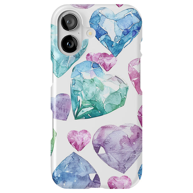 Heart Diamond 1 Tough Cases For Apple iPhone (17, 16, 15, 14, 13, 12, 11, X, SE, 8, 7/ Air, Plus, Pro, Max, Mini, XR, XS), Print in USA