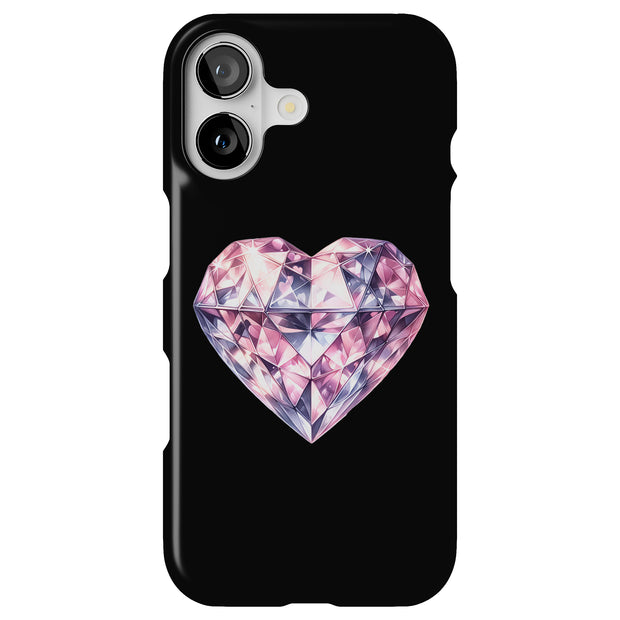 Heart Diamond 2 Tough Cases For Apple iPhone (17, 16, 15, 14, 13, 12, 11, X, SE, 8, 7/ Air, Plus, Pro, Max, Mini, XR, XS), Print in USA