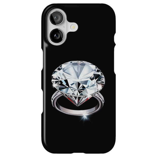 Diamond Ring 1 Tough Cases For Apple iPhone (17, 16, 15, 14, 13, 12, 11, X, SE, 8, 7/ Air, Plus, Pro, Max, Mini, XR, XS), Print in USA