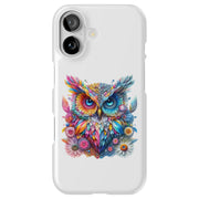 Gems Flower Owl Tough Cases For Apple iPhone (17, 16, 15, 14, 13, 12, 11, X, SE, 8, 7/ Air, Plus, Pro, Max, Mini, XR, XS), Print in USA