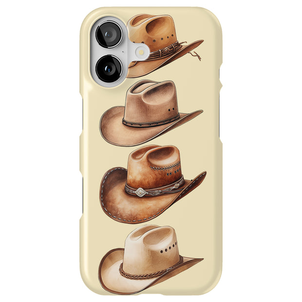 Cowboy Hats 2 Tough Cases For Apple iPhone (17, 16, 15, 14, 13, 12, 11, X, SE, 8, 7/ Air, Plus, Pro, Max, Mini, XR, XS), Print in USA