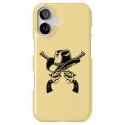 Cowboy Hat Guns Tough Cases For Apple iPhone (17, 16, 15, 14, 13, 12, 11, X, SE, 8, 7/ Air, Plus, Pro, Max, Mini, XR, XS), Print in USA