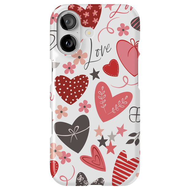 Valentines Love Tough Cases For Apple iPhone (17, 16, 15, 14, 13, 12, 11, X, SE, 8, 7/ Air, Plus, Pro, Max, Mini, XR, XS), Print in USA